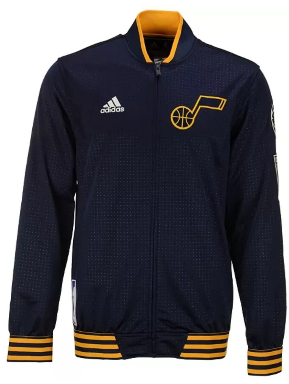 Adidas Men’s Navy & Gold Utah Jazz Warm-Up Jacket. Rare. Sold Out.Size 2XL. NWOT